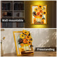 CAXIMSY Flowers Sunflower Building Block Sets Crafts for Adults Sunflowers Wall Art Painting Frame Gifts for Mother's/Valentine's Day?Artificial