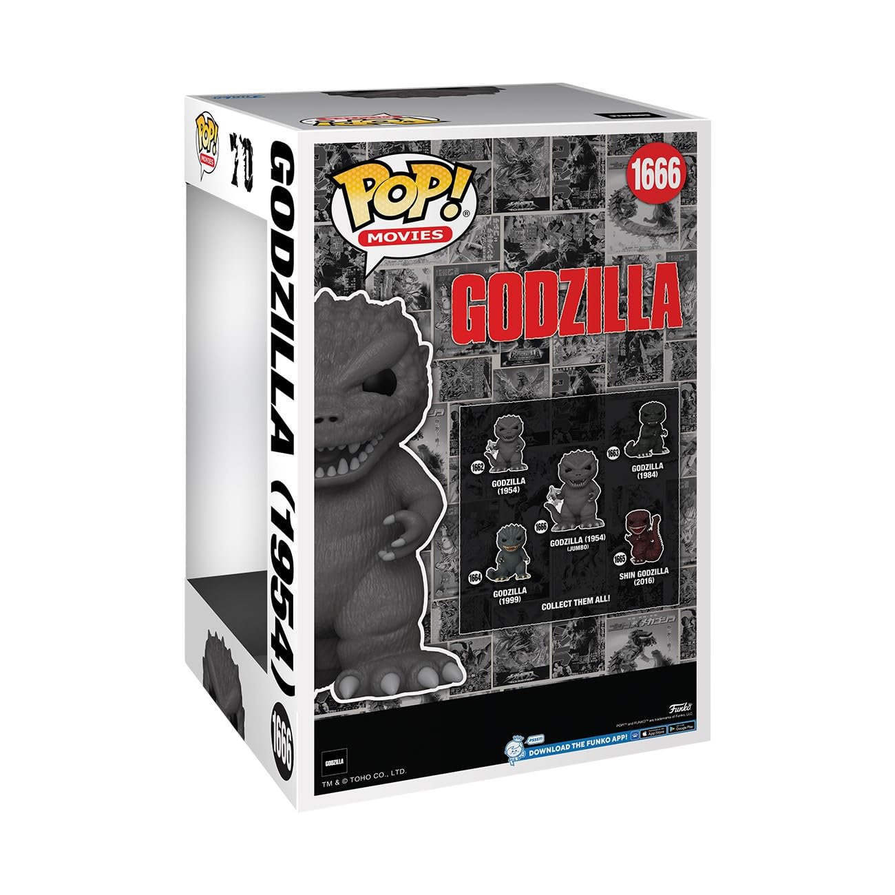 Funko POP Jumbo: Godzilla 70th Anniversary - Godzilla 1954 - Collectable Vinyl Figure - Gift Idea - Official Merchandise - for Kids & Adults - Movies