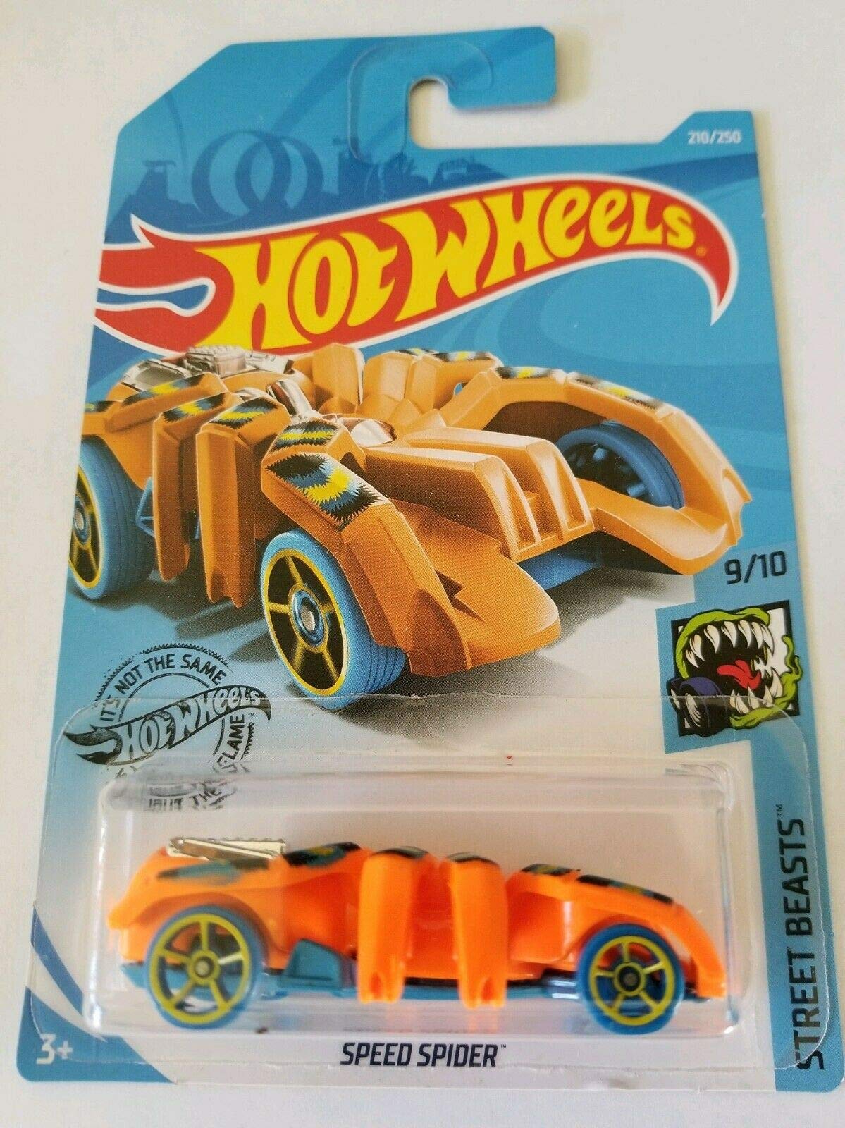 Hot Wheels 2019 Street Beasts Speed Spider (Spider Car) 210/250, Orange