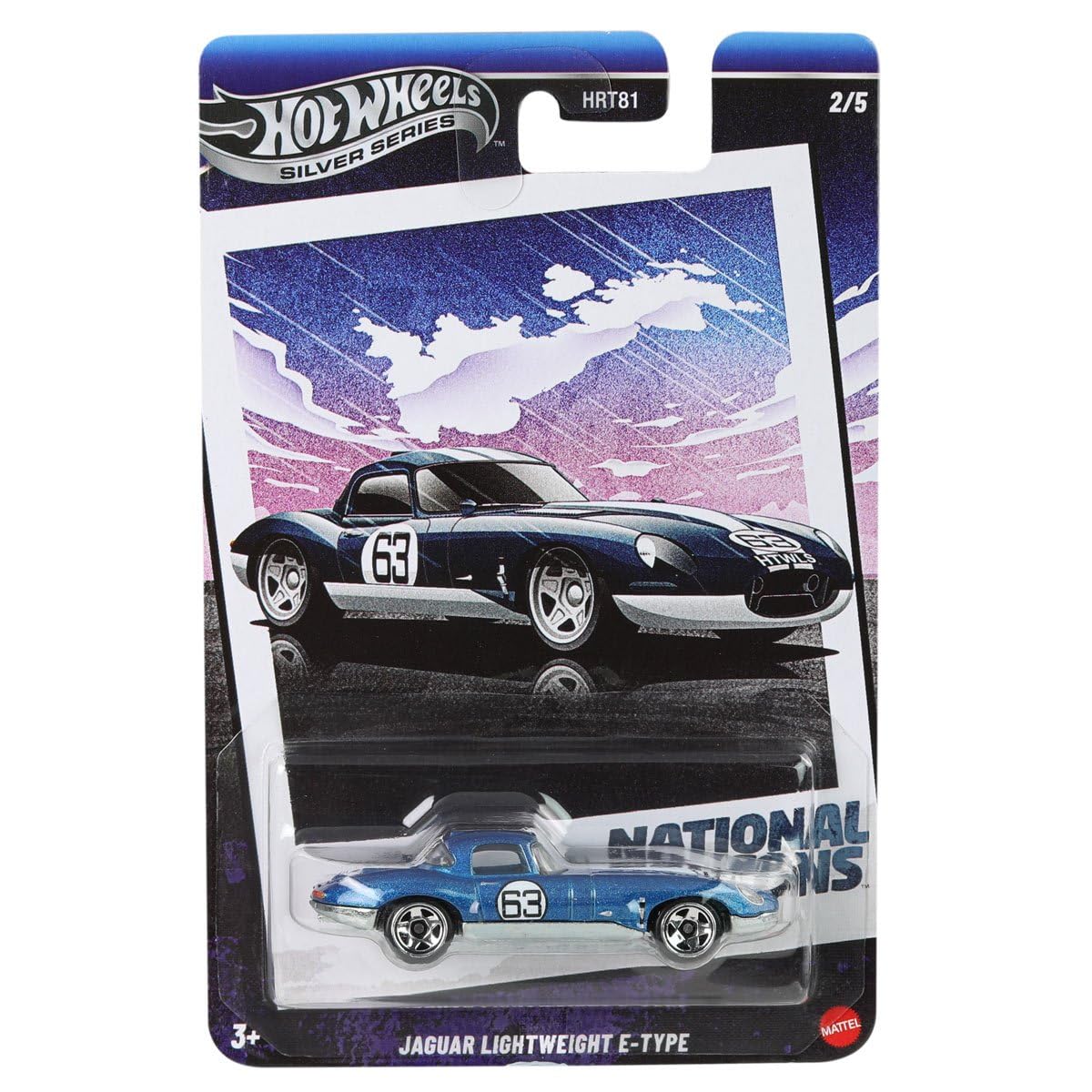 Hot Wheels National Icons Collection Silver Series - 5-Car Die?Cast Bundle, 1:64 Scale, Ages 3+ (HRT81?956G)