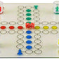 Ludo Drinking Game (Parcheesi) with 16 Shot Glasses, 2 Dice & Glass Game Board