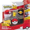 Pokémon PKW4741 - Pikachu Clip 'N' Go Belt Set - Pikachu Battle Figure with Premier Ball, Hyperball and Belt Official Set