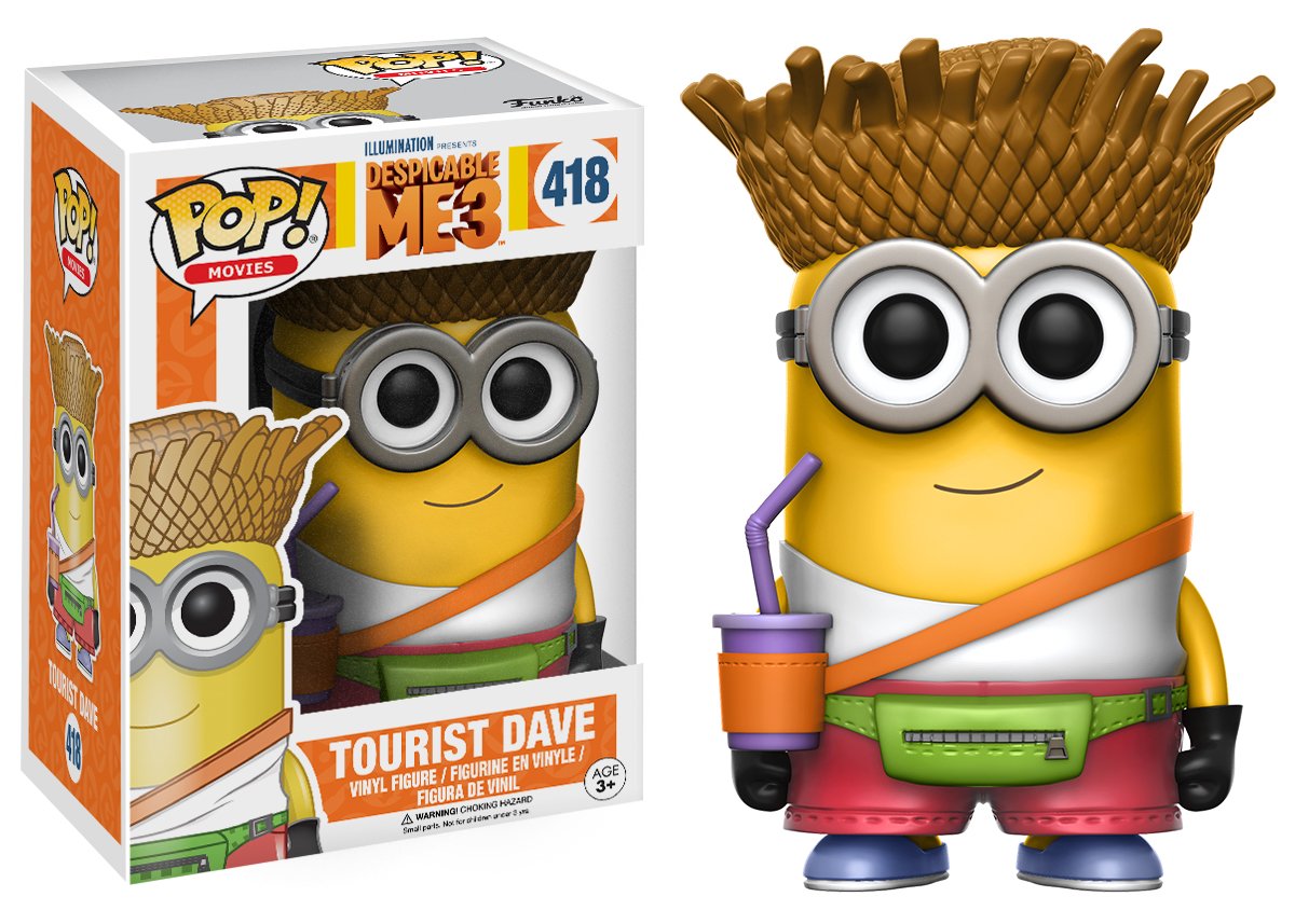 Funko POP Movies Despicable Me 3 Tourist Dave Action Figure