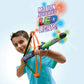 Geospace Pump Rocket Air Archer Air-Powered Bow and Rocket Set with EZ-Pull Bungee Power (1 Launcher, 3 Rockets and 4 Darts)