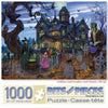 Bits and Pieces - 1000 Piece Jigsaw Puzzle for Adults - Goblins and Goodies and Ghouls - Oh My - Haunted House Halloween Trick or Treat Jigsaw Puzzle