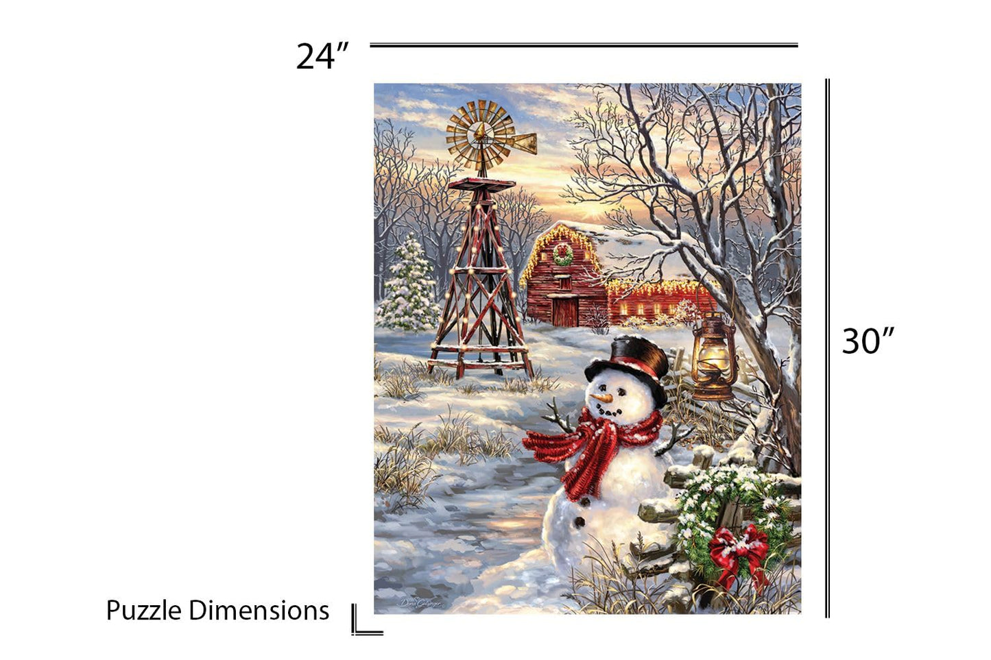 Springbok Winter Windmill 1000 Piece Jigsaw Puzzle Adults