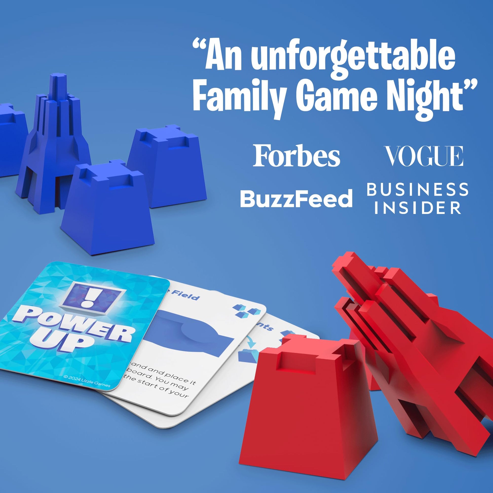 Pixel Forts Board Game by Uzzle Games | Fun Games for Kids (Age 6+), Teens, Family Board Games | Build Your Defense & Protect Your Fort, Interactive