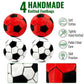 4 Pack Woven Footbags Light Kick Sacks for Juggling Coordination Practice