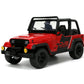 Jada Toys Just Trucks 1:24 1992 Jeep Wrangler Die-cast Car Red/Black with Tire Rack, Toys for Kids and Adults