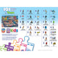 Masterpieces 100 Piece Family Jigsaw Puzzle for Kids - 101 Things to Spot in Town - 14"x19"