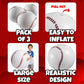 24-Inch Giant Inflatable Baseballs - Blow Up Ball Party Decoration - 3 Pack