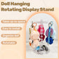 PanniOhye Transparent 360° Rotating Display Stand for Plush Dolls Keychains& Collectibles - All-Round Display, Manually rotates(No Doll)