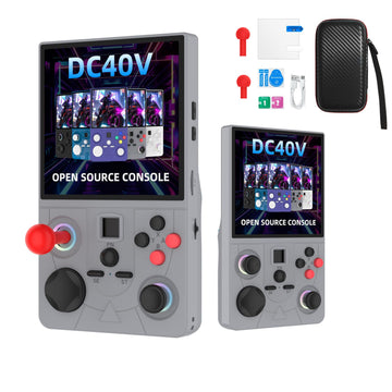 CWOHNRT DC40V Retro Handheld Game Console ,4.0 Inch IPS Screen Open Source Retro Video Gaming Console,Preloaded Classic Games with Multiple
