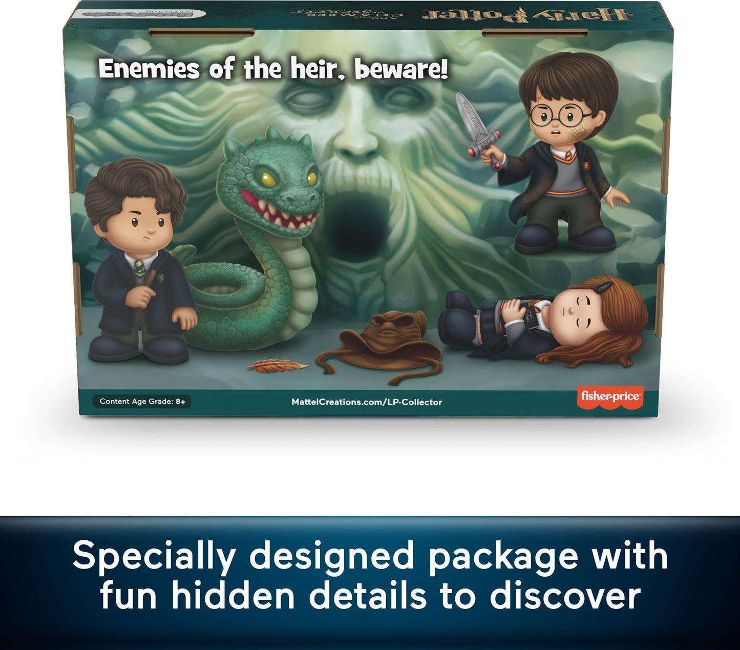 Little People Collector Harry Potter and the Chamber of Secrets Movie Special Edition Set for Adults & Fans, 4 Figures in Display Package