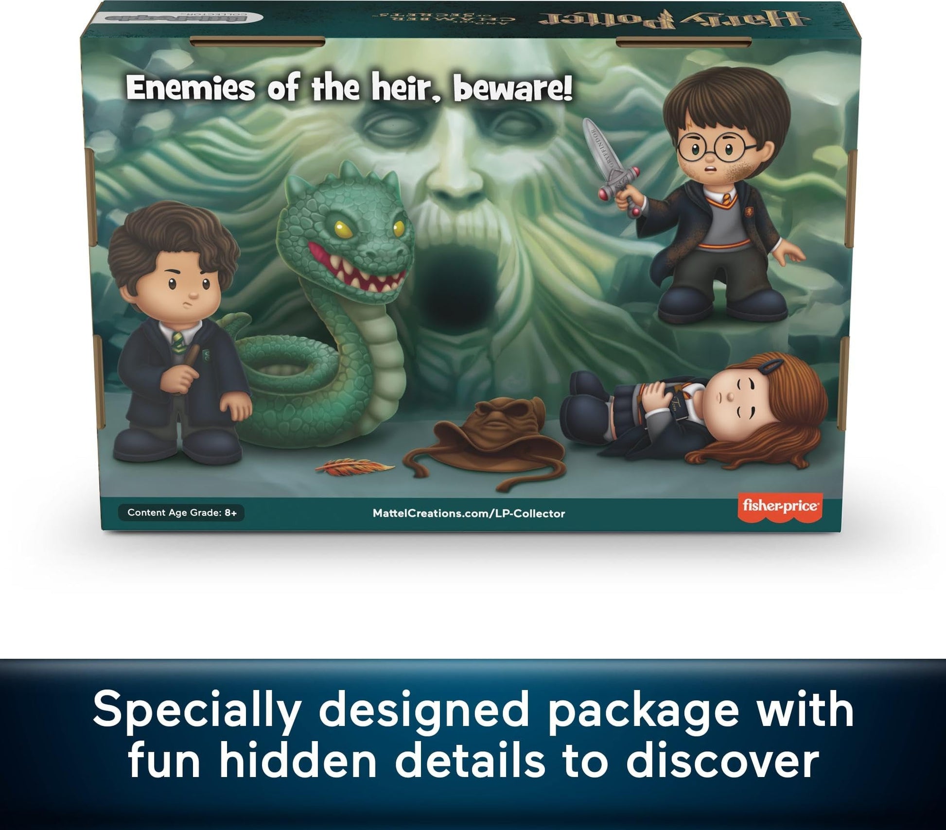 Little People Collector Harry Potter and the Chamber of Secrets Movie Special Edition Set for Adults & Fans, 4 Figures in Display Package