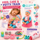 Liberty Imports Kids 18-Piece Newborn Talking Baby Doll Stroller Nursery Role Play Set w/ Playpen, Play Mat, Potty Training, Accessories (14" Doll