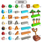 ROLOSO Newly Licensed Angry Birds Toys Playsets Build N’ Launch Construction Brick Assembly Building Blocks Sets Pig City Strike 2 Takedown Space