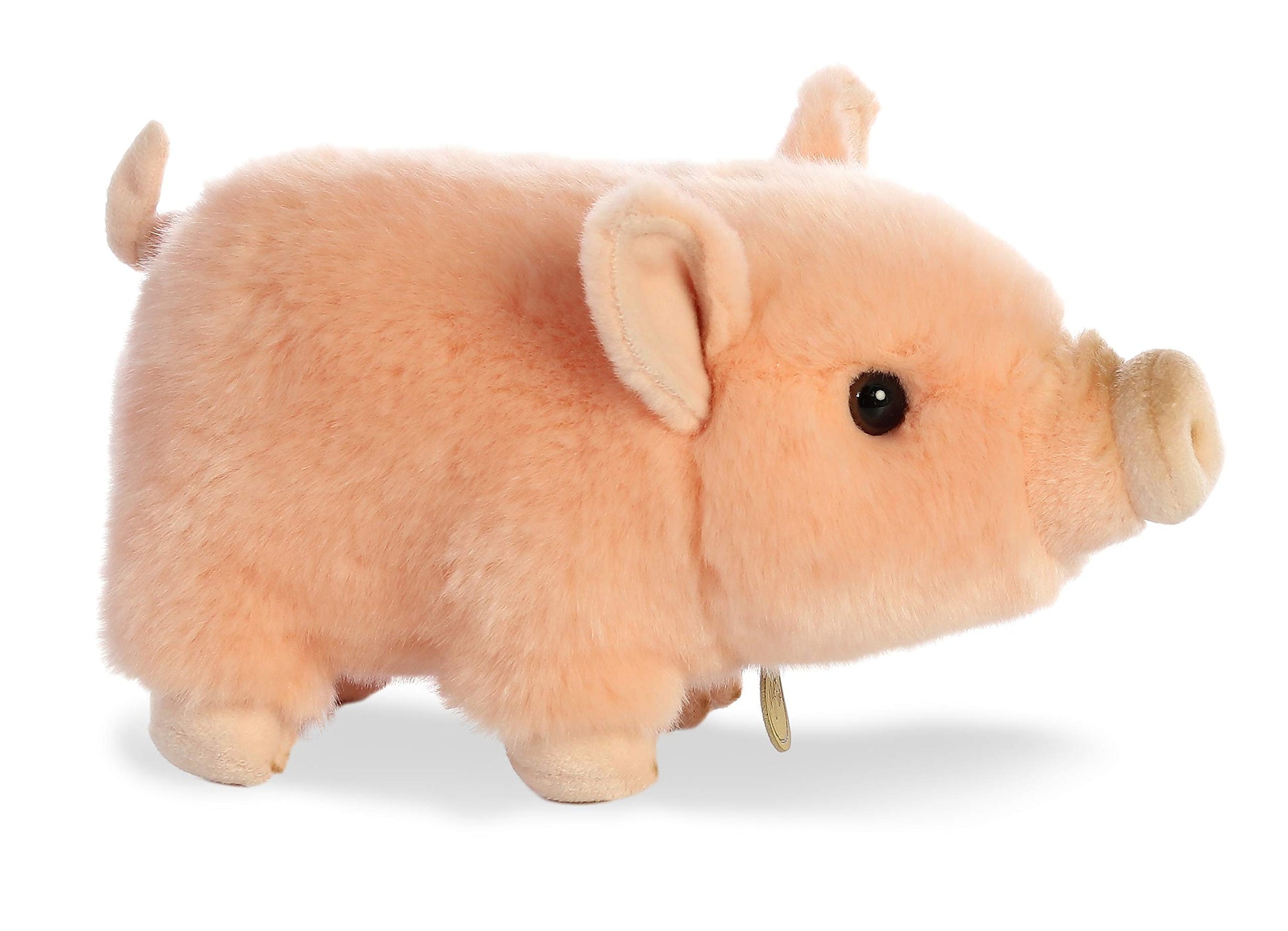 Aurora® Adorable Miyoni® Tots Pot-Bellied Piglet Pink Stuffed Animal - Lifelike Details Make a Cherished Companion - Perfect for Decorating Bedrooms