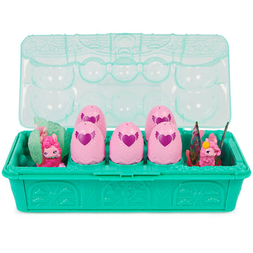 Hatchimals CollEGGtibles, Rainbow-Cation Llama Family Carton with Surprise Playset, 10 Characters, 2 Accessories, Kids’ Toys for Girls Ages 5 and Up