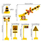 18PCS Train Cake Decorations and Toppers for Birthday Party Supplies - Railway Steam Theme Party Decorations With Track and Traffic