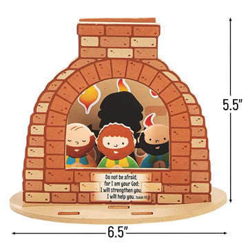 Fun Express 3D Fiery Furnace CK - Craft Kits - VBS Vacation Bible School Supplies/Decor - 12 Pieces