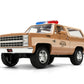 Jada Stranger Things Hopper's Chevy Blazer 1980 Die-Cast Car with Police Badge 1:24 Scale Collectible Vehicle Toys