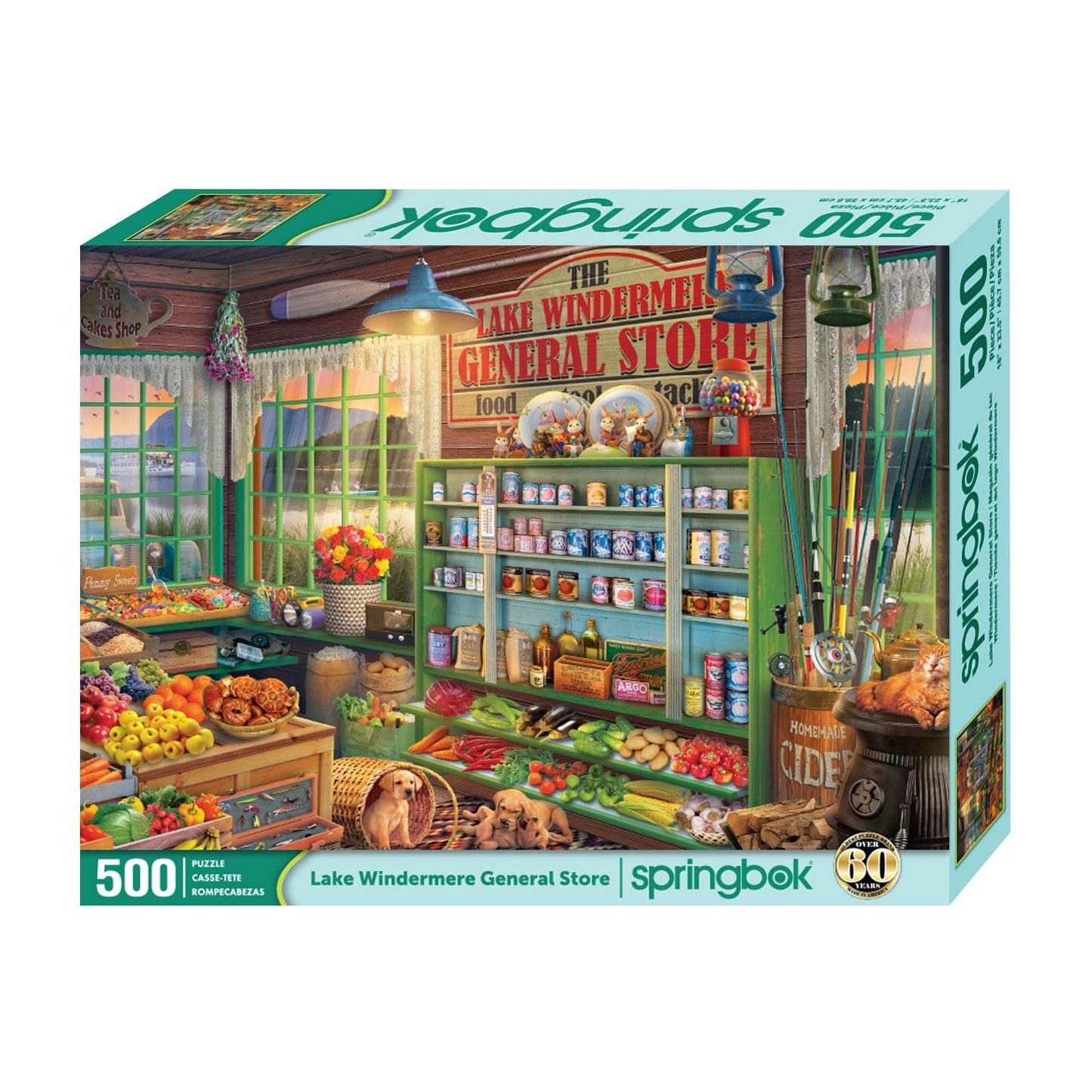 Springbok - 500 Piece Jigsaw Puzzle for Adults - Lake Windermere General Store - 500 pc Large Piece Puzzle or Group Activity - Made in USA