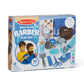 Melissa & Doug Barber Shop 16-Piece Shaving Accessories Pretend Play Set