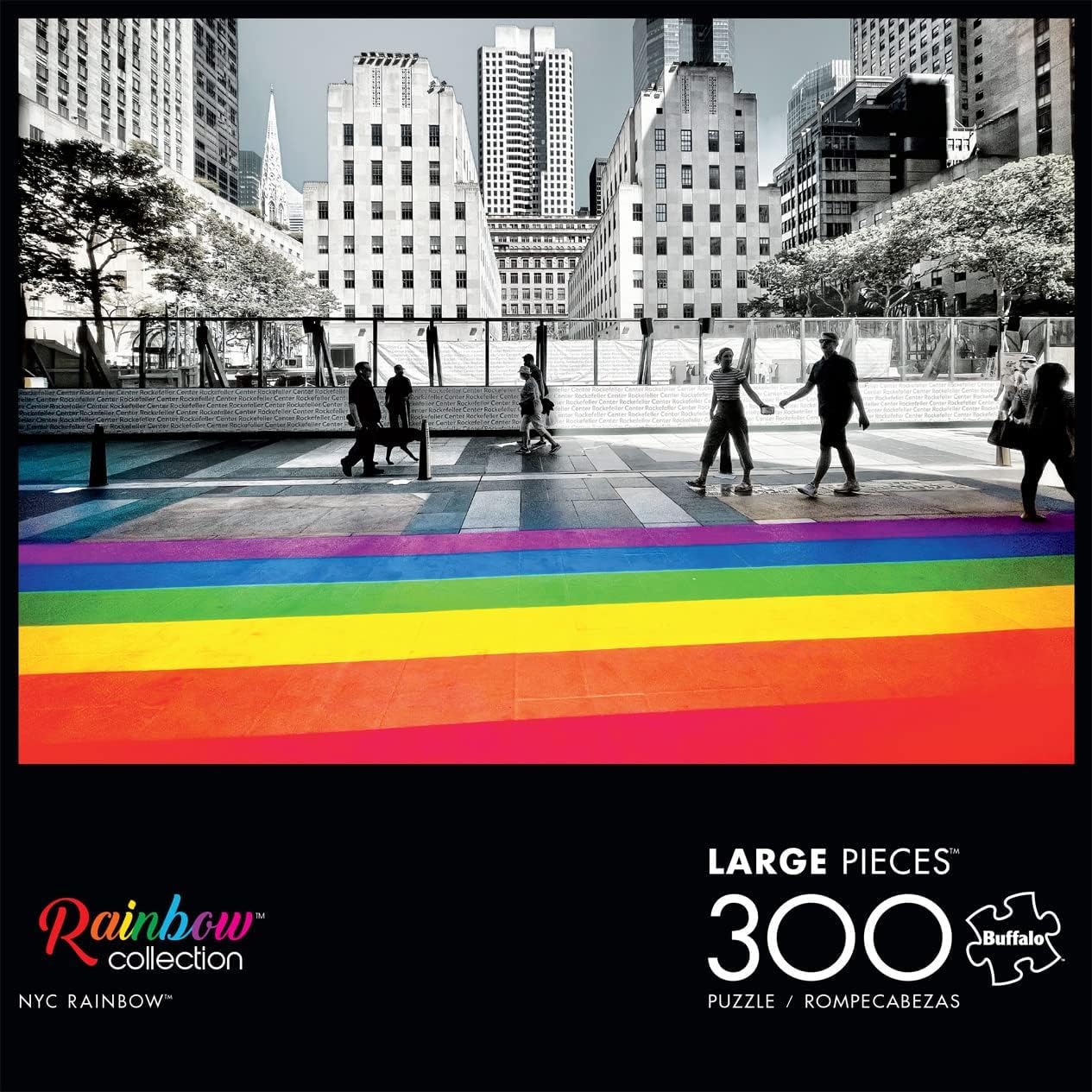 Buffalo Games - Mick Mick NYC - NYC Rainbow - 300 Piece Jigsaw Puzzle for Adults Challenging Puzzle Perfect for Game Nights - Finished Size is 21.25 x