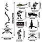 SWAT Theme Hanging Swirl Birthday Party Decors Special Forces Party Dizzy Danglers Military Ceiling Streamers Party Supplies for Adults Pretend Play