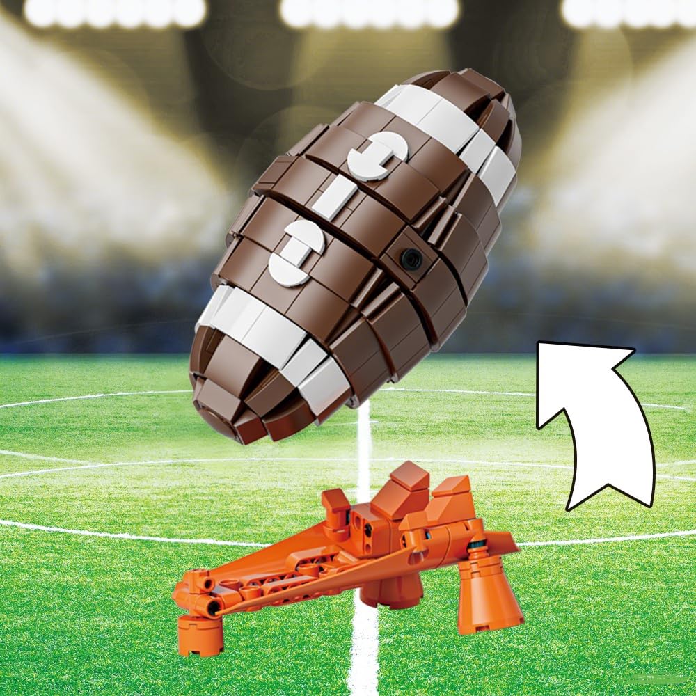 American Football Building Set,Sport Fan Toy for Kids Adults,Education Creator Building-Bricks Kits,Ideas Creative Gift for Football Lovers,Ages