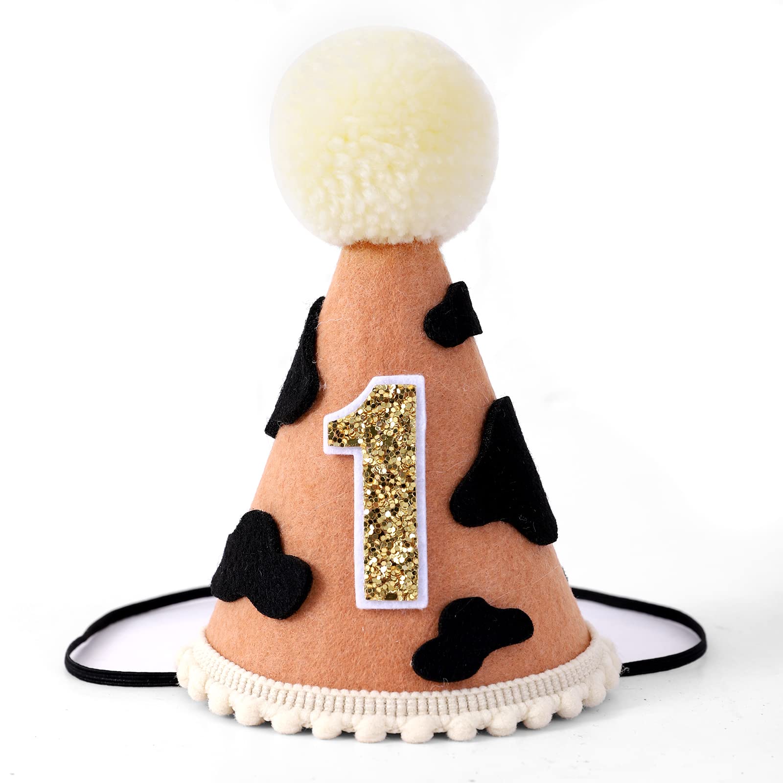 DSAANE Western Cowboy Party Hats - First Birthday Crowns for Decorations, Dress Up Photo Props