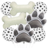 8 Pcs Dog Balloons 30 Inch Bone Foil Balloons Paw Print Balloon Dog Birthday Decorations Grey Dog Paw Balloon Pets Puppy Themed Birthday Party