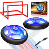 Linkowin 2 Pack Hover Soccer Ball Set with 2 Goals for Kids, LED Lights Indoor Outdoor Floating Hover Ball Toys, USB Charging Soccer Gifts for Boys