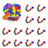 Fun Express Hawaiian Leis Bulk Lei Making Kit-Make 12 Colorful Foam Flower Necklaces for Luau Party Decorations |Tropical Hawaiian Party Favors & VBS