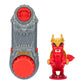 Legends of Akedo Ninja Bosses, Scorched Claw, 3" Tall Battling Action Figure with 360? Tail Whip and Claw Attack Spin Action, Double Defense Armor