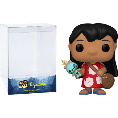 Funko L i l o with Scrump: P o p ! Vinyl Figurine Bundle with 1 Compatible 'ToysDiva' Graphic Protector (1043-55614 - B)