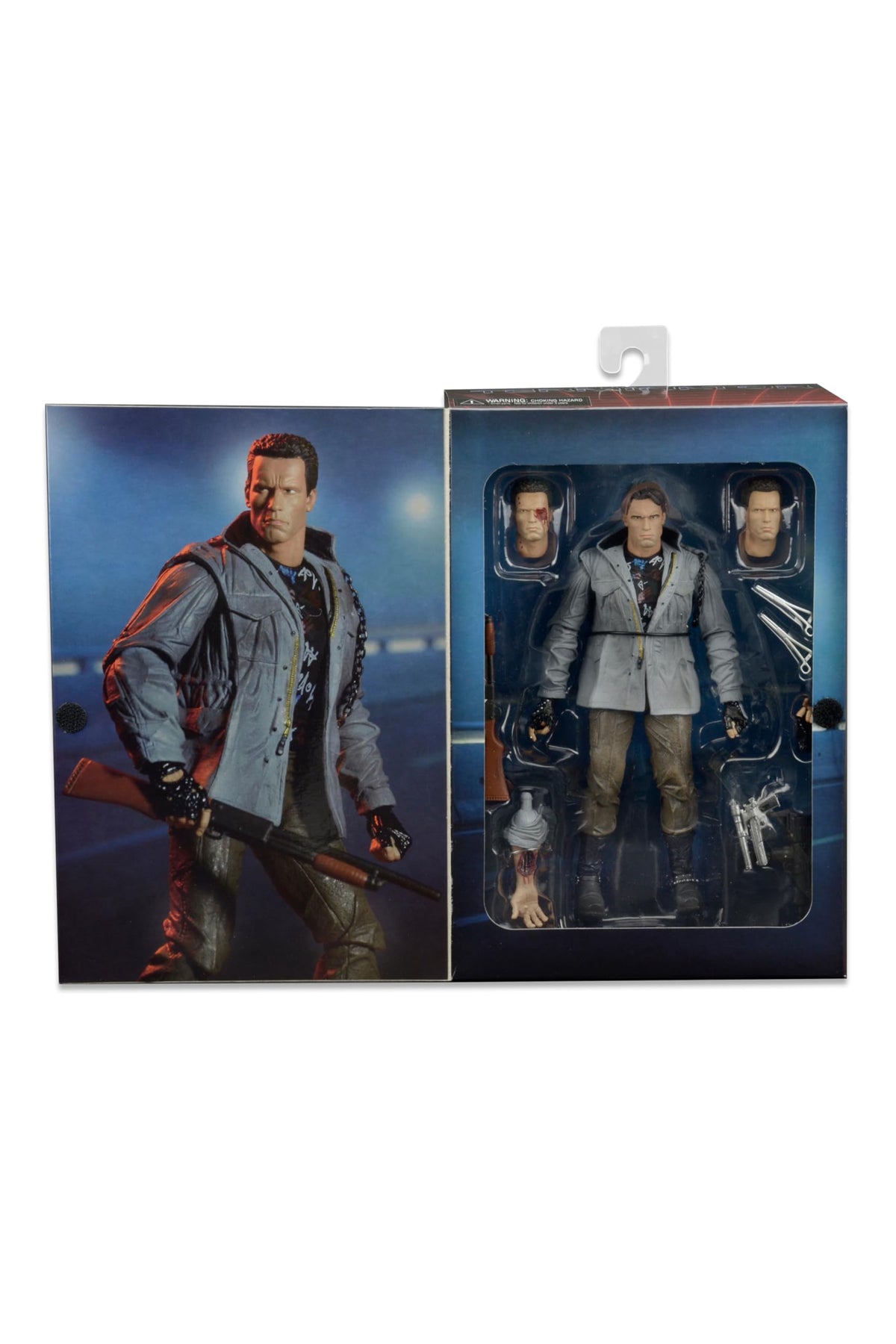 NECA Terminator Scale Ultimate T800 Tech Noir Cyborg Action Figure, 7"