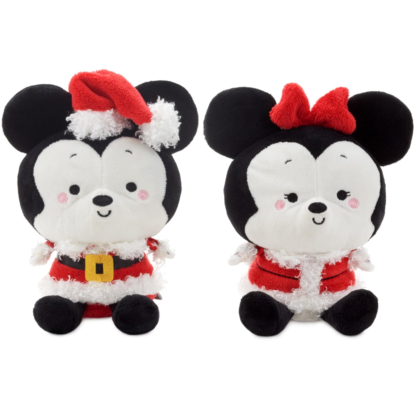 Hallmark Better Together Disney Mickey and Minnie Holiday Magnetic Plush, Set of 2