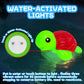 ZGLYMUS Light Up Bath Toys,No Hole Mold Free Baby Bath Toys,Ocean Animal Water-Activated Lights Flashes and Change Color,Sensory Lights Toys