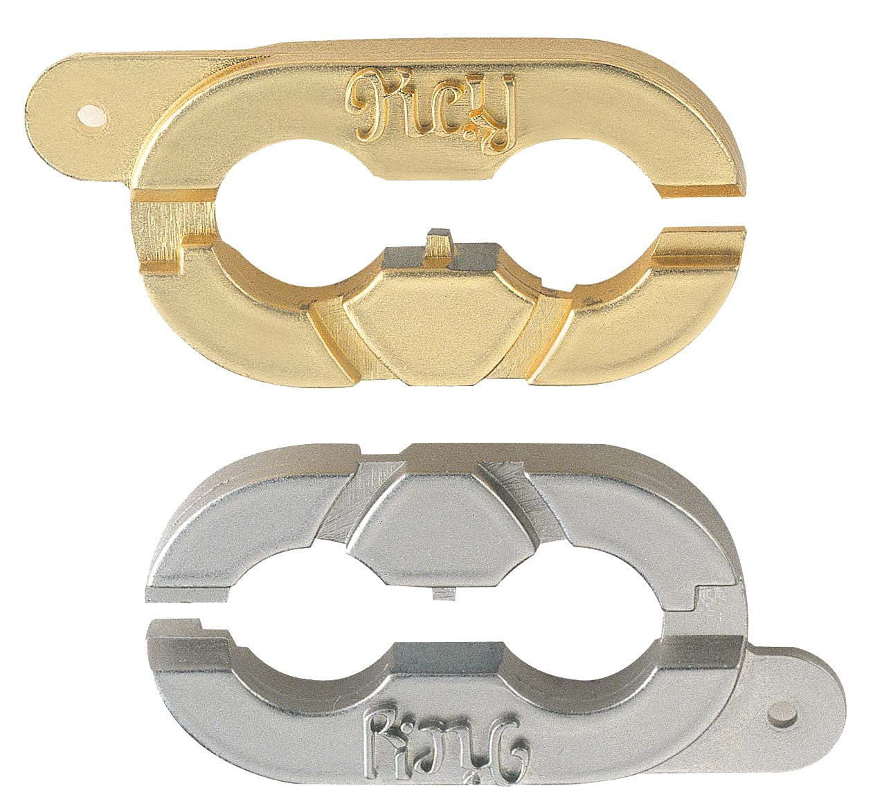 Bepuzzled Keyring Hanayama Cast Metal Brain Teaser Puzzle (Level 2) Puzzles For Kids & Adults Ages 12 & Up