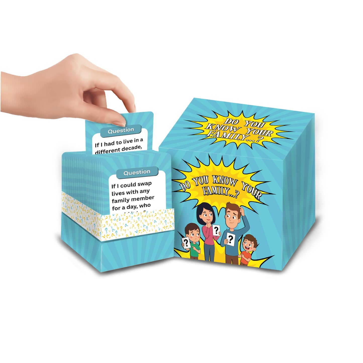 Superious Do You Know Your Family? - Family Question Card Game for Kids, Teens & Adults | 200 Cards Game | Fun Family Game Night, Couples & Travel