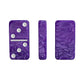 Vovotuzzi Dominos Set for Adults and Kids - Domino Set for Classic Board Games - Thick Jumbo Dominoes Double 6 for Travel Games - Purple Domino's 28