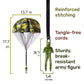 NUTTY TOYS Army Parachute Toys for Kids - Tangle Free Outdoor Flying Parachute Men, Best Small Outside Toys for 4 5 6 7 8 9 10 11 12 Year Old, Top