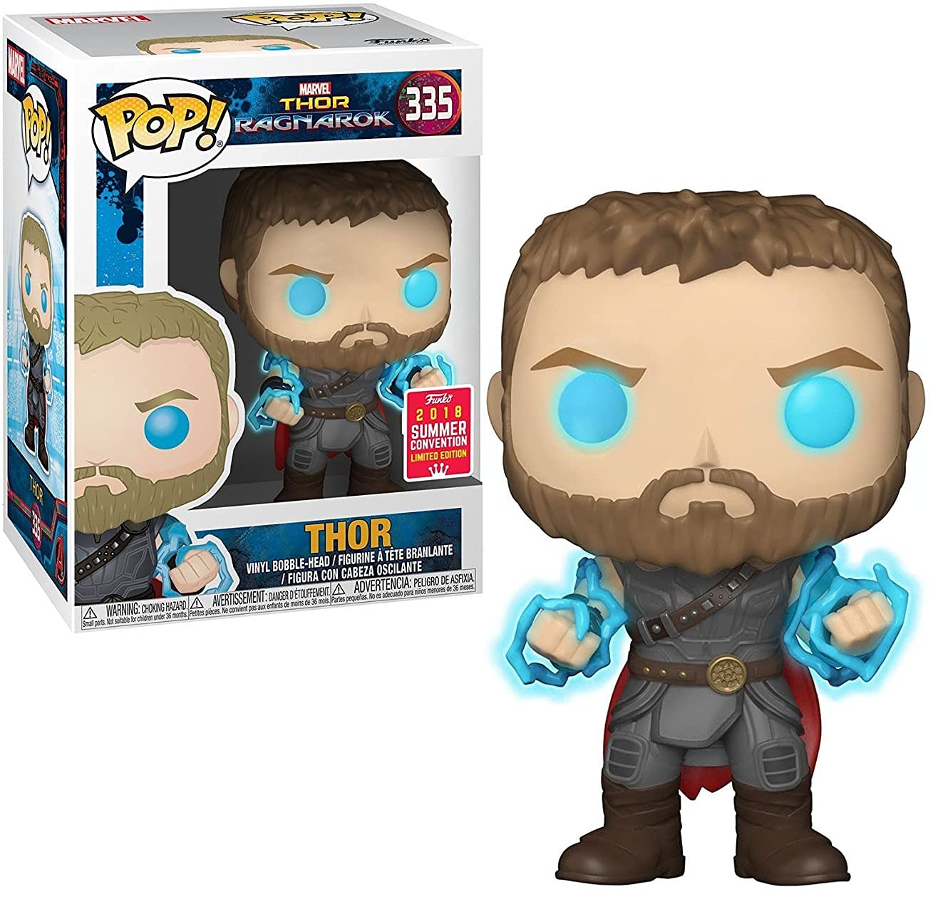 Funko "POP Marvel: Thor Ragnarok Thor with Odin Force Collectible Figure, Multicolor 30754