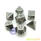 Bescon 10MM Mini Solid Metal Dice Set Old Nickle, Ancient Mini Metallic Polyhedral D&D RPG Miniature Dice 7-Sets
