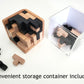 Brain Teaser Puzzles for Adults - Mind Brain Puzzles - Cube Wood Puzzle