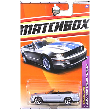 2011 Matchbox (Silver) 2007 FORD SHELBY GT500 #7/100, Sports Cars #7/13