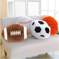 13.7'' Soccer Ball Pillow Fluffy Football Plush Pillow Throw Pillow Soft Stuffed Soccer Ball Plush Pillow Toy Durable Round Soccer Ball Shaped Pillow