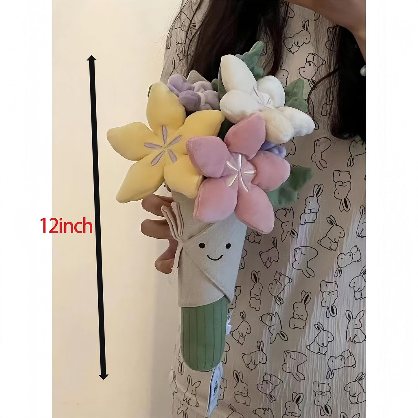 Courtco Cute Flower Plush Doll Stuffed Plant Plushie ?Decor Home Andbedroom Sweet Gifts for ?Cute Kawaii Gift for Valentines Day, Birthdays